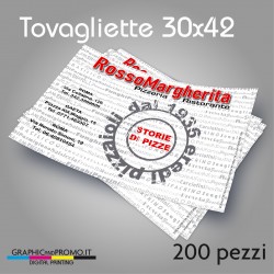 200 tovagliette in carta 30x42