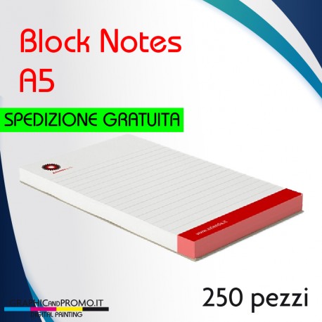 250 block notes formato A5