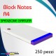 250 block notes formato A4