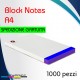 1000 block notes formato A4