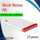 25 block notes formato A5