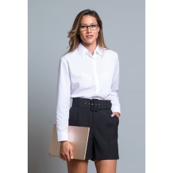 SHLOXF - CAMICIA DONNA OXFORD MANICA LUNGA