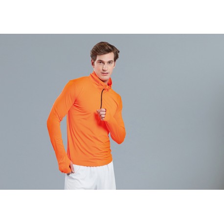 SPORTHZLS - T-SHIRT SPORT M/L MEZZA ZIP