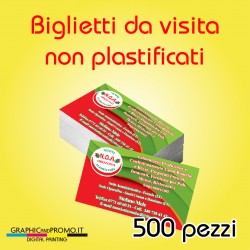 500 biglietti da visita non plastificati