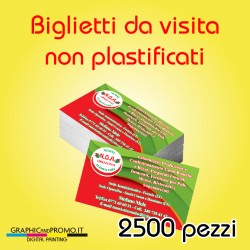 2500 biglietti da visita non plastificati