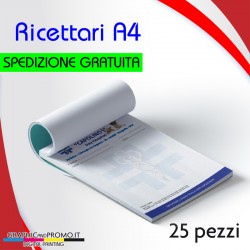 25 ricettari formato A4