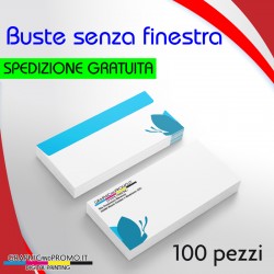 100 buste da lettera senza finestra