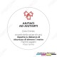 Adesivo istruzioni ANTI-COVID 70x70