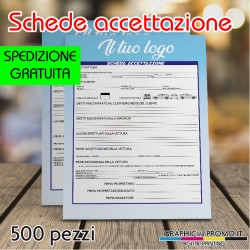 500 schede accettazione per riparazioni meccaniche