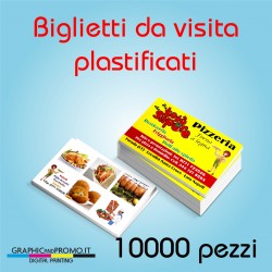 10000 biglietti da visita plastificati