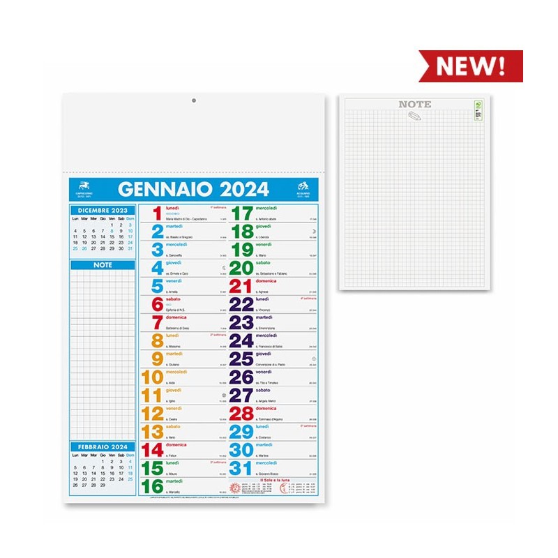 CALENDARIO 2024 PA422 MULTICOLOR NOTES Graphic and Promo Sas