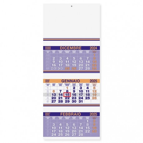 CALENDARIO 2025 - PA500 - TRIO FLUO