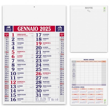 CALENDARIO 2025 - PA610 - QUADRETTATO