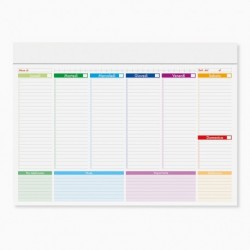 CALENDARIO 2025 - PA806 - MINI PLANNING MULTICOLOR